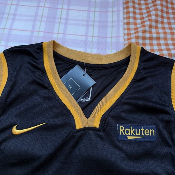 NBA Golden State Warriors Black and Gold Jersey - Picture 2 of 7